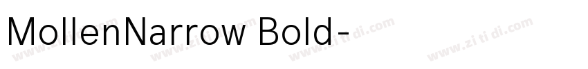 MollenNarrow Bold字体转换